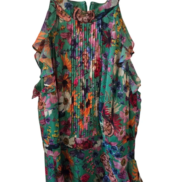 NWT Besty Adam Floral Green Maxi Dress Size 10 - Picture 4 of 6